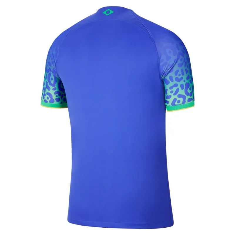 Camiseta de hincha del Brasil para la Copa Mundial 2022 (Camiseta de visita, Azul)