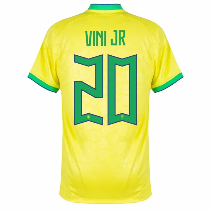 Vini Jr, Brazil 2022 World Cup Home Fan Jersey (Blue)