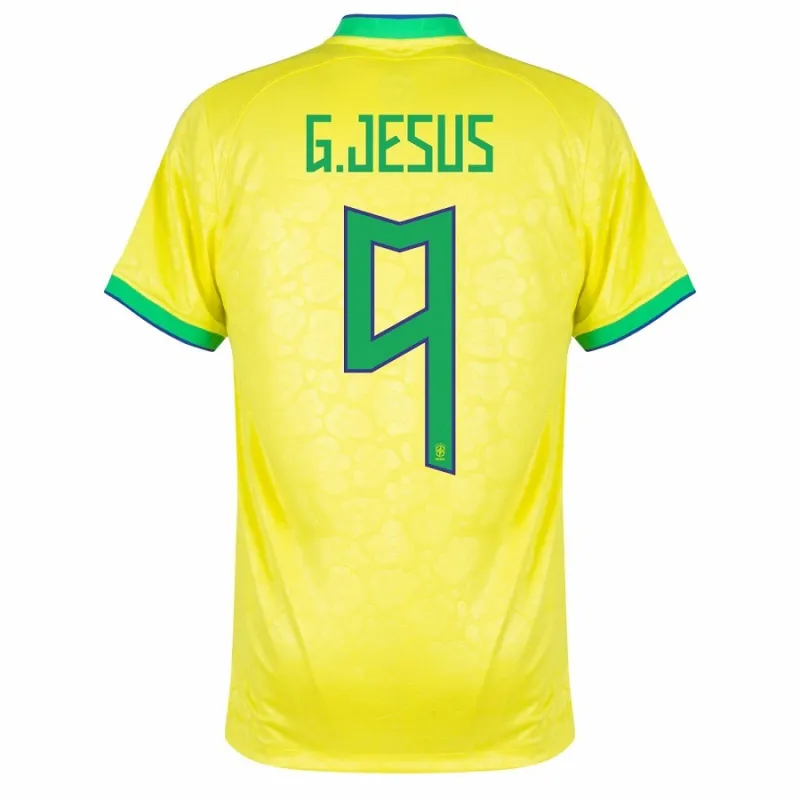 G. Jesus Brasilien Heimtrikot Weltmeisterschaft 2022 - Gelb