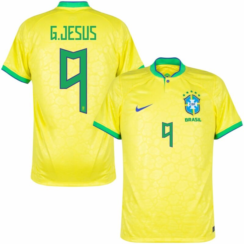 G. Jesus Brasilien Heimtrikot Weltmeisterschaft 2022 - Gelb