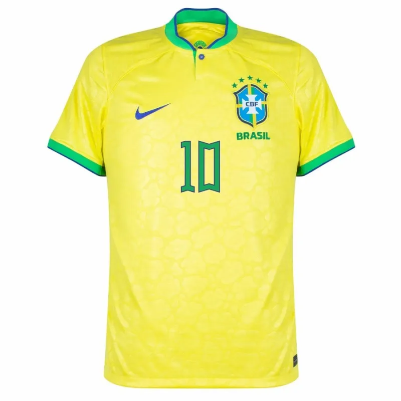 Neymar Jr Brasil 2022 Copa Mundial Camiseta Local