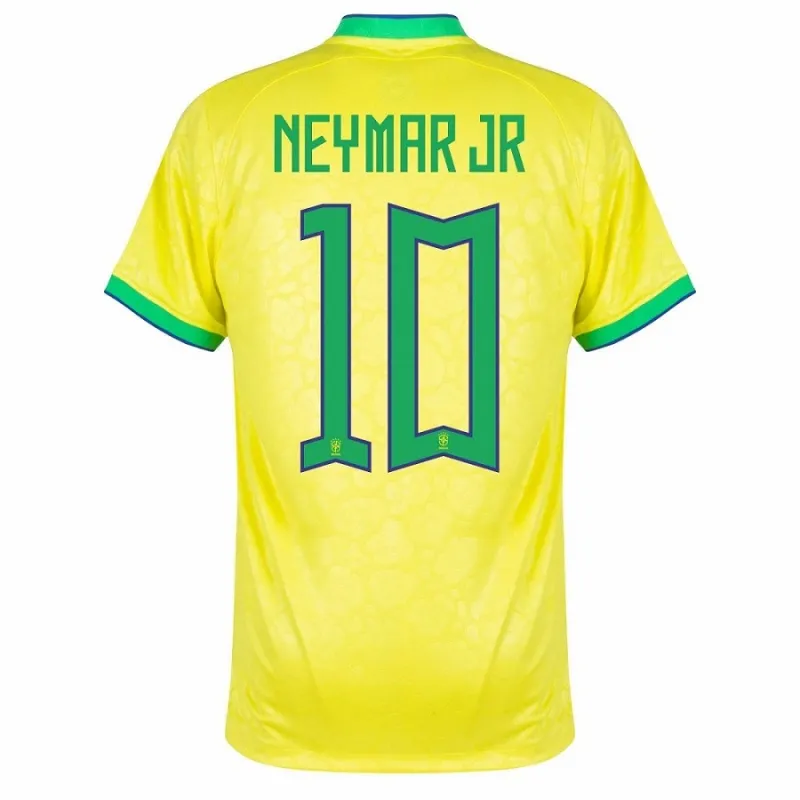Camiseta local Neymar Jr Brasil Copa Mundial 2022 - Amarillo