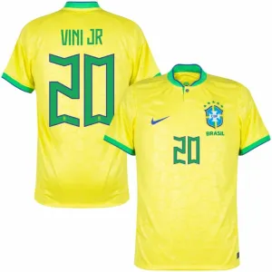 Vini Jr Brazil 2022 World Cup Home Jersey - Yellow