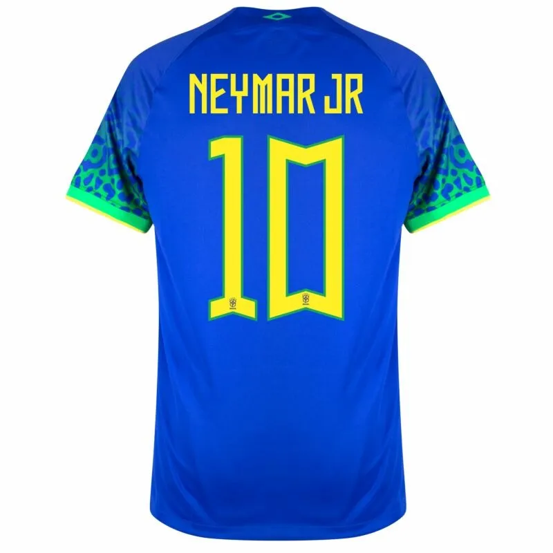 Neymar Jr Brasile 2022 Maglia Trasferta Coppa del Mondo FIFA