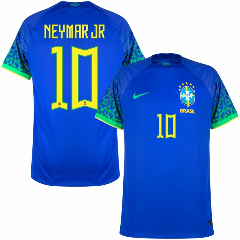 Neymar Jr Brasile 2022 Maglia Trasferta Coppa del Mondo FIFA