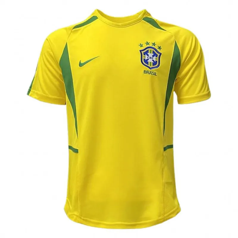Brésil 2002 Maillot de domicile (Jaune)