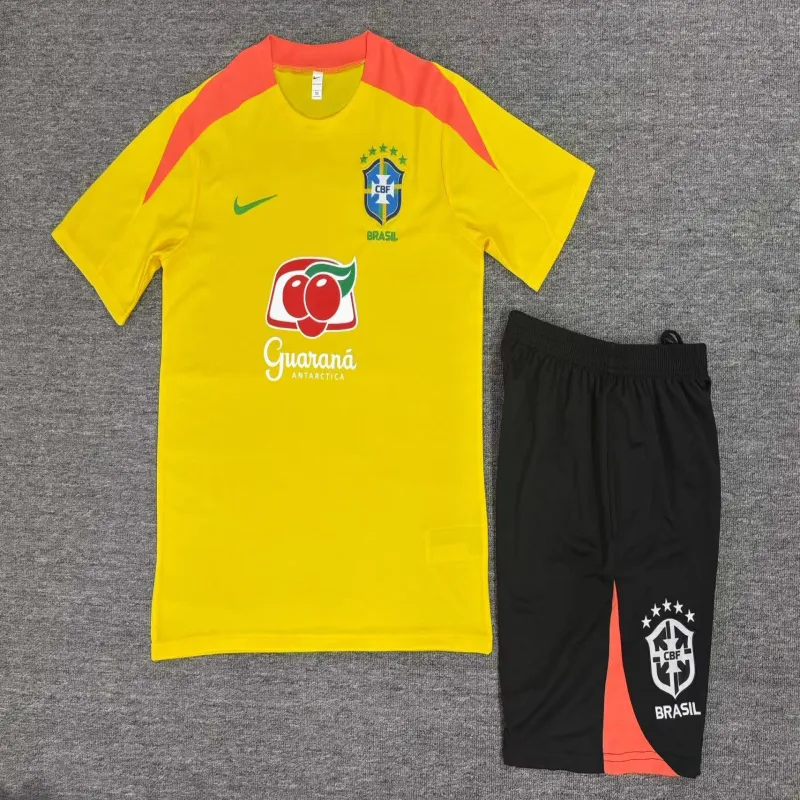 Brazil 2025/26 Set Allenamento Bambino giallo