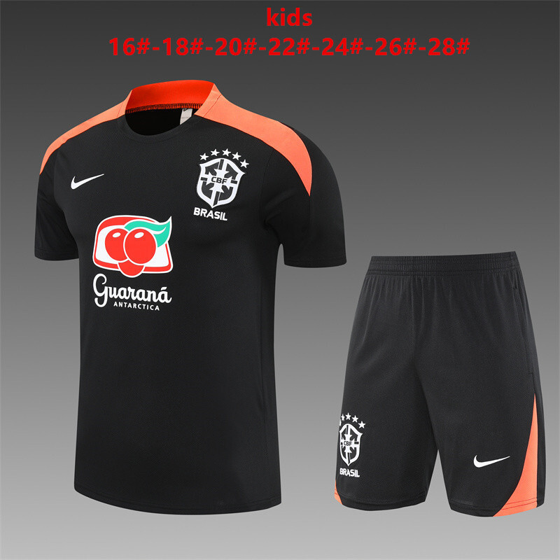 Brazil 2025/26 Kids Training Set black