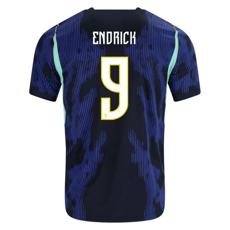 Camiseta Visitante Brasil ENDRICK 2026/27 Azul