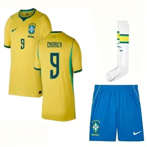 Brasile ENDRICK 2026/27 Maglia Casa Bambino Giallo