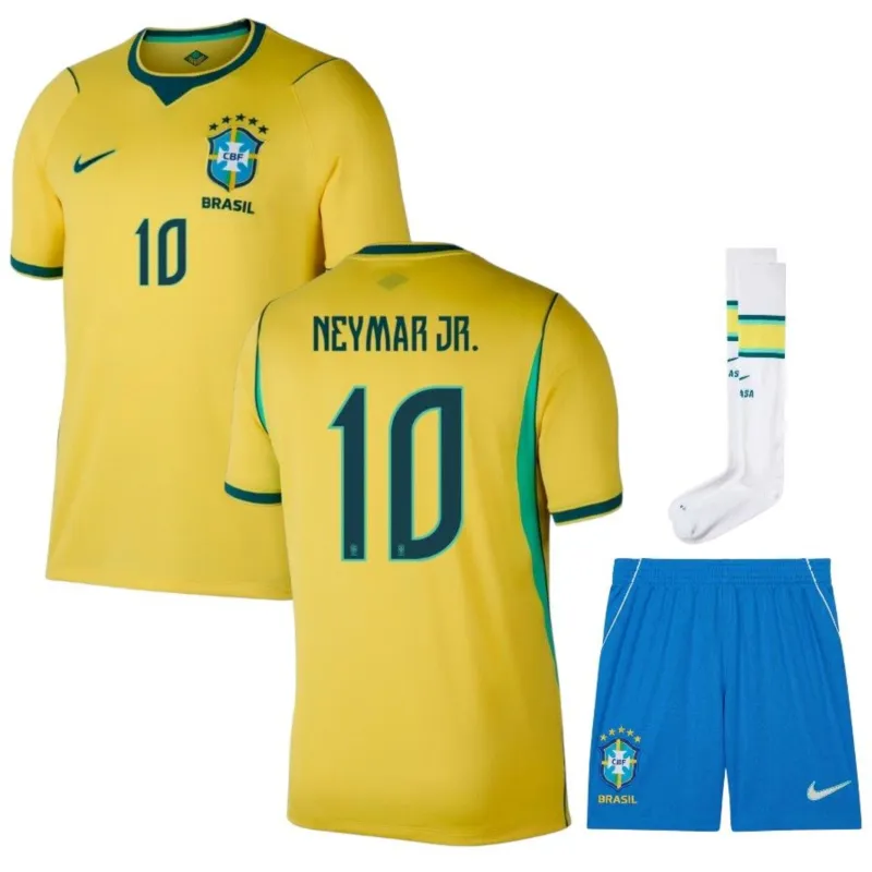 Brasil NEYMAR JR 2026/27 Camiseta Local Niño Amarillo