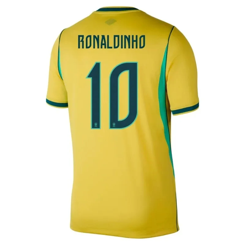 Camiseta Local Brasil RONALDINHO 2026/27 Amarilla