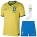 Brasil 2026/27 conjunto camiseta local niño amarillo