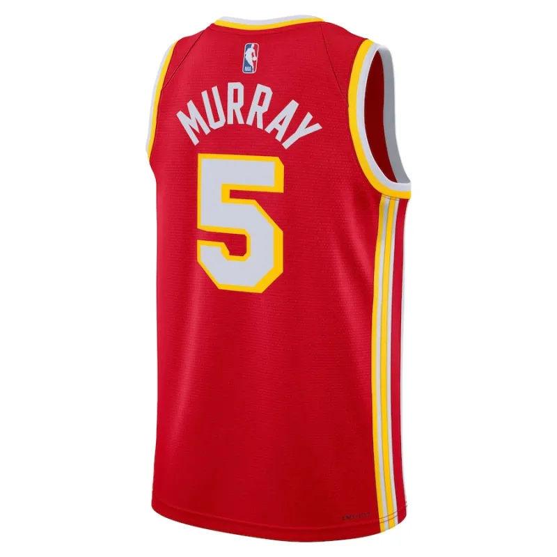 Dejounte Murray, Camiseta Swingman unisex de los Atlanta Hawks - Edición Ícono - Rojo