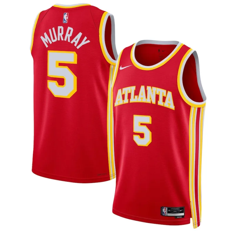 Dejounte Murray, Camiseta Swingman unisex de los Atlanta Hawks - Edición Ícono - Rojo