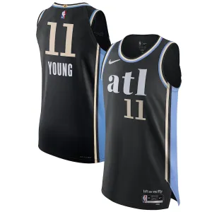 Trae Young, Maglia degli Atlanta Hawks - Edizione Città - Nero