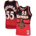Atlanta Hawks Maillot Swingman Dikembe Mutombo - Noir/Rouge