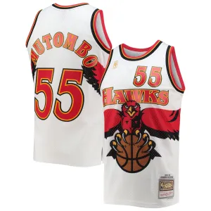 Atlanta Hawks Maglia Swingman Dikembe Mutombo 1996/97- Bianca