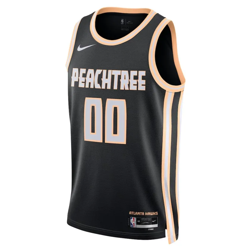 Atlanta Hawks 2025/26 Maillot Swingman Unisexe - Édition Ville - Noir
