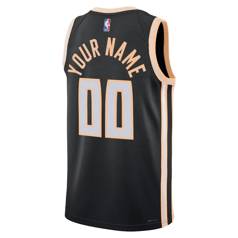 Atlanta Hawks 2025/26 Maillot Swingman Unisexe - Édition Ville - Noir