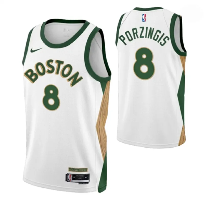 Kristaps Porzingis, Boston Celtics 2023/24 Édition Ville, Blanc