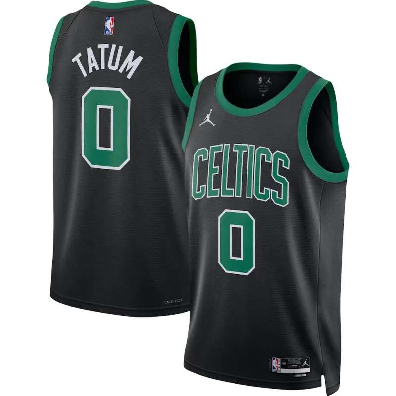 Celtics Jayson Tatum Swingman Jersey - Statement Edition - Black