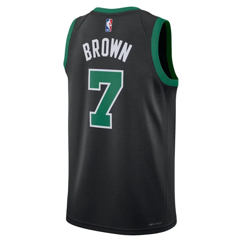 Celtics Maillot Jalen Brown - Édition Personnalisée - Noir