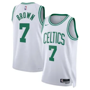 Celtics Maillot Swingman Jalen Brown - Édition Association - Blanc