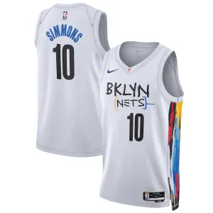 Ben Simmons, Brooklyn Nets Unisex Swingman-Jersey der Saison 2022/23 - City-Edition - Weiß