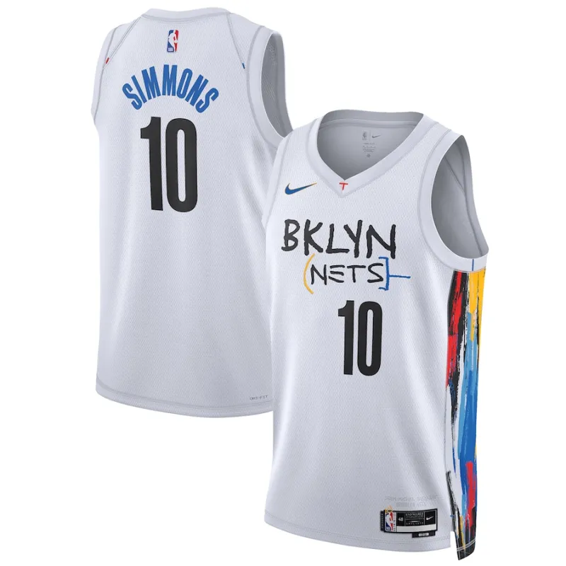 Ben Simmons, Brooklyn Nets Unisex Swingman-Jersey der Saison 2022/23 - City-Edition - Weiß