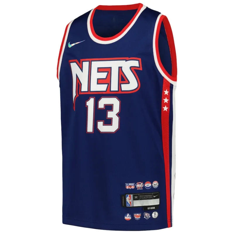 James Harden Brooklyn Nets Youth Swingman Jersey - City Edition - Navy Blue