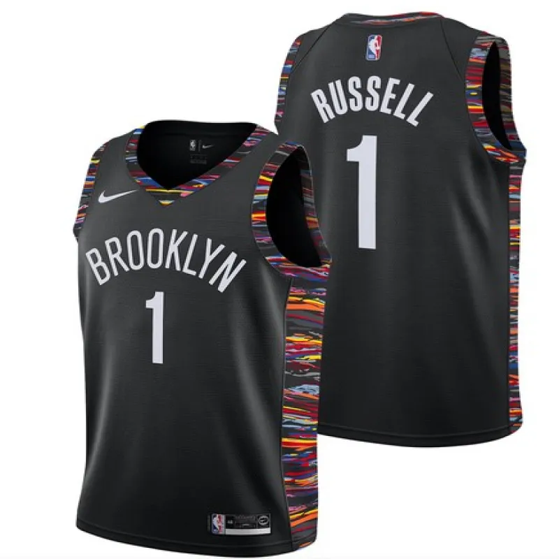 D'Angelo Russell, de los Brooklyn Nets 2018/2019 - Edición Ciudad, Negro