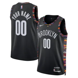 Brooklyn Nets 2025/26 City-Edition Unisex-Trikot - Schwarz