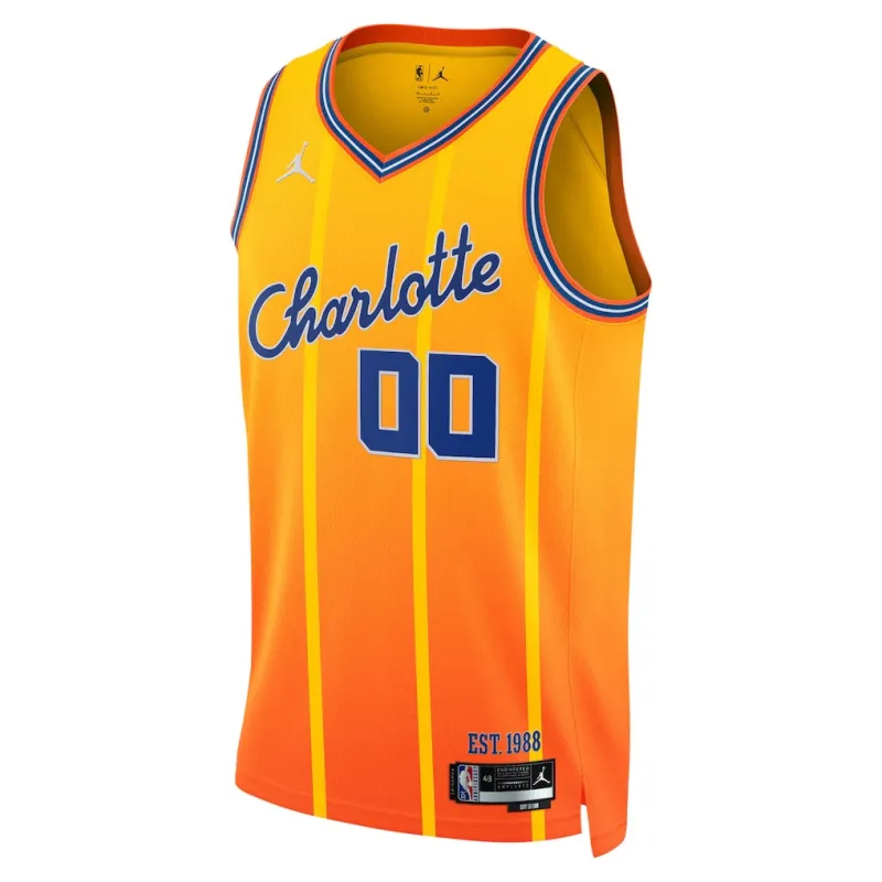 Charlotte Hornets 2025/26 Maillot Swingman Unisexe - Édition Ville - Orange