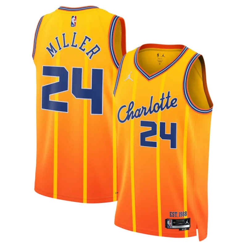 CHA Miller  2025/26 Swingman City Edition Oranges Trikot