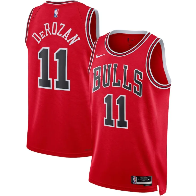DeMar DeRozan Maglia Swingman unisex dei Chicago Bulls - Edizione Iconica - Rosso