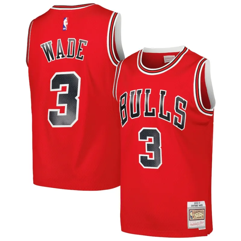 Dwyane Wade Chicago Bulls Mitchell & Ness 2016/17 Klassische Edition Swingman-Jersey - Rot