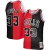 Scottie Pippen Camiseta Swingman Split de los Hardwood Classics 1997/98 de los Chicago Bulls Mitchell & Ness - Rojo/Negro