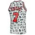 Toni Kukoč, Maillot Swingman Doodle des Hardwood Classics 1997/98 des Chicago Bulls Mitchell & Ness - Blanc