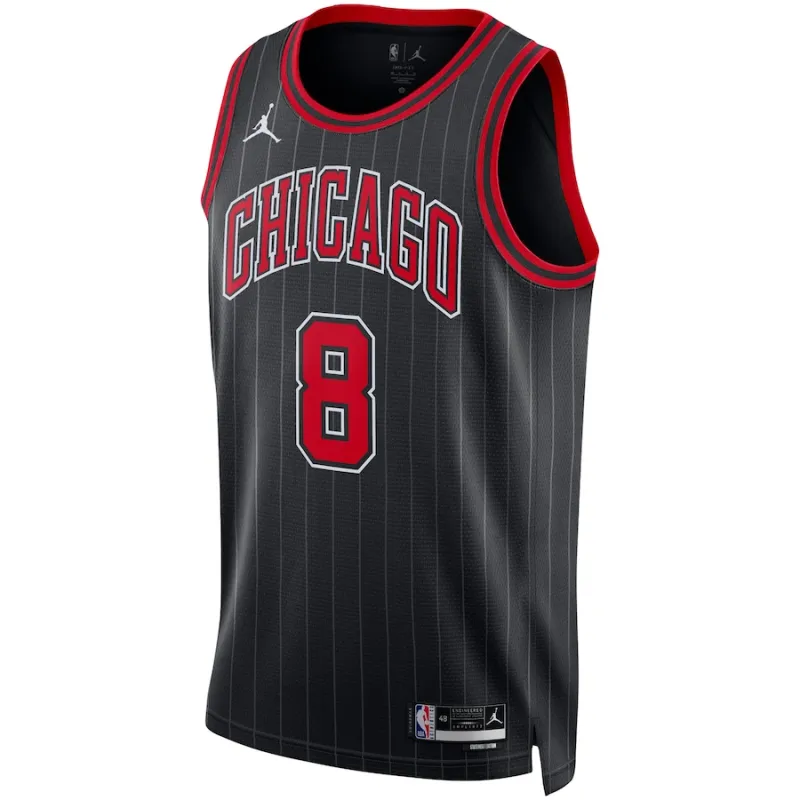 Zach LaVine Chicago Bulls Jordan Brand Unisex Swingman-Jersey - Statement Edition - Schwarz