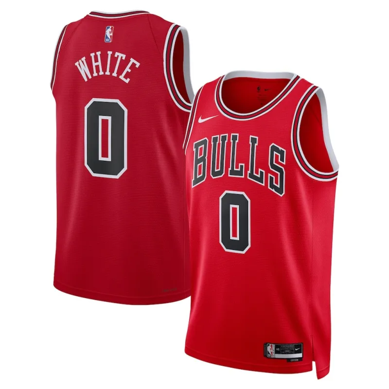Chicago Bulls Coby White Swingman Trikot - Icon Edition - Rot
