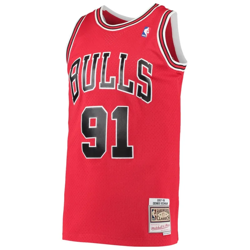 Chicago Bulls Dennis Rodman Swingman Trikot - Rot