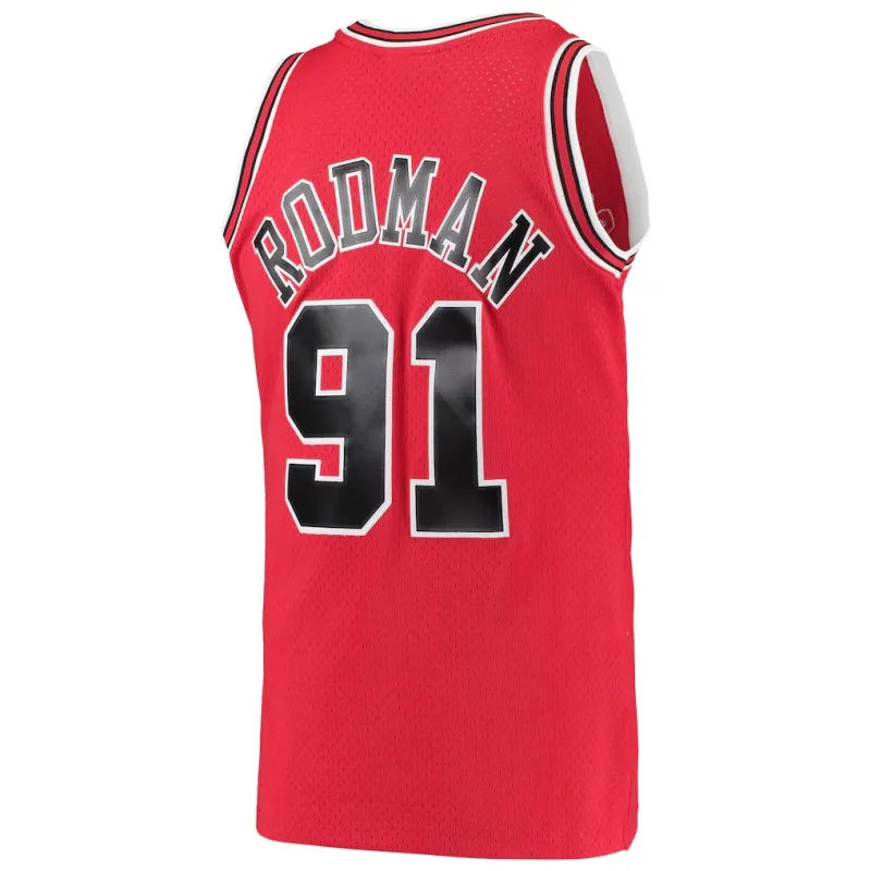 Chicago Bulls Dennis Rodman Swingman Trikot - Rot