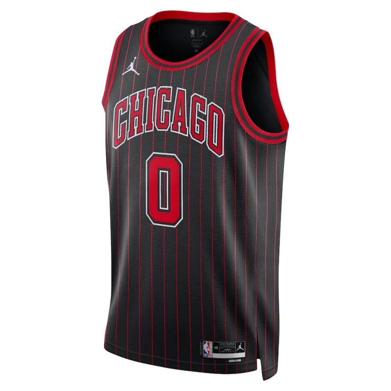Chicago Bulls Coby White Swingman Trikot - Statement Edition - Schwarz