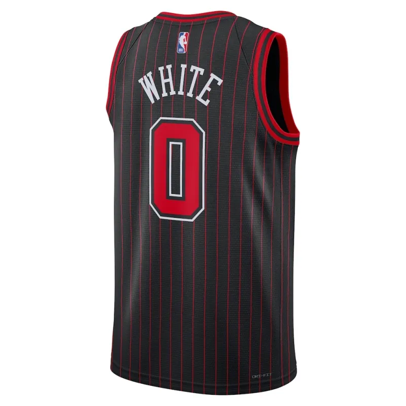Chicago Bulls Coby White Swingman Trikot - Statement Edition - Schwarz