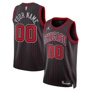 Chicago Bulls 2025/26 Maglia Swingman Personalizzata Unisex - Edizione Dichiarazione - Nero