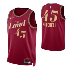 La maglia di Donovan Mitchell, Cleveland Cavaliers 2023/24 - Edizione Città - Rosso