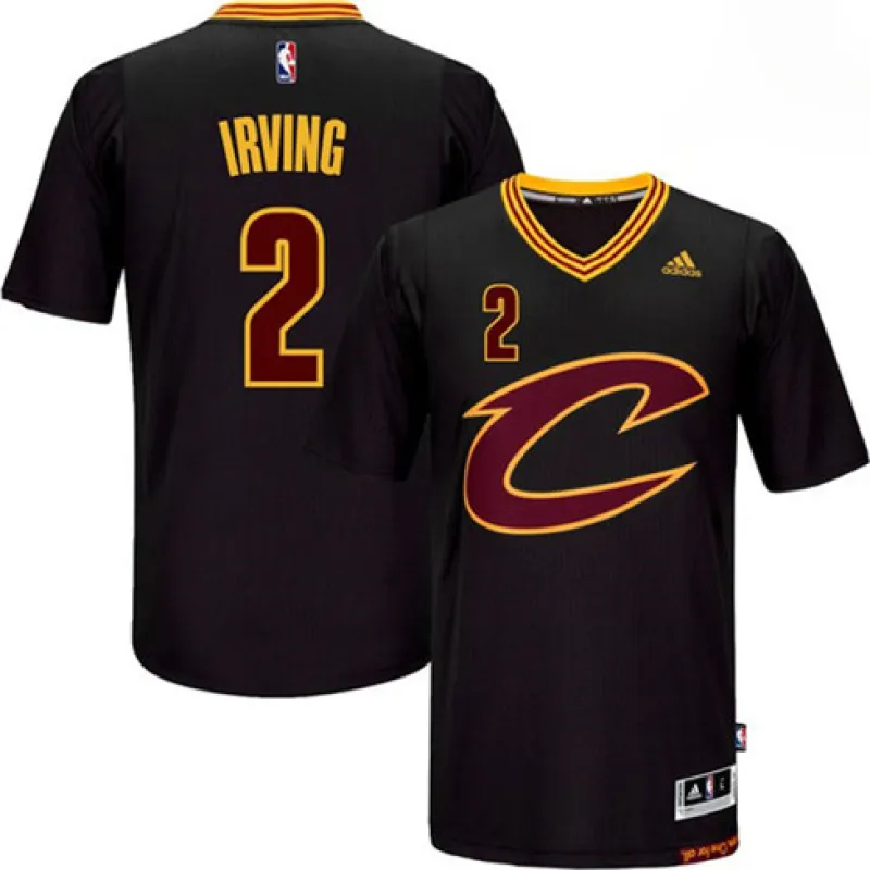 Kyrie Irving, Cleveland Cavaliers - Edición Swingman de mangas negras - Negro
