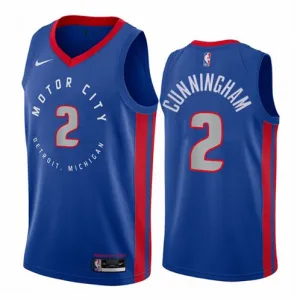 La maglia di Cade Cunningham, Detroit Pistons, 2020/21 - Edizione Città - Blu