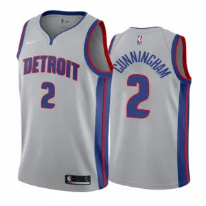 La maglia di Cade Cunningham, Detroit Pistons, 2020/21 - Edizione Dichiarazione - Grigio